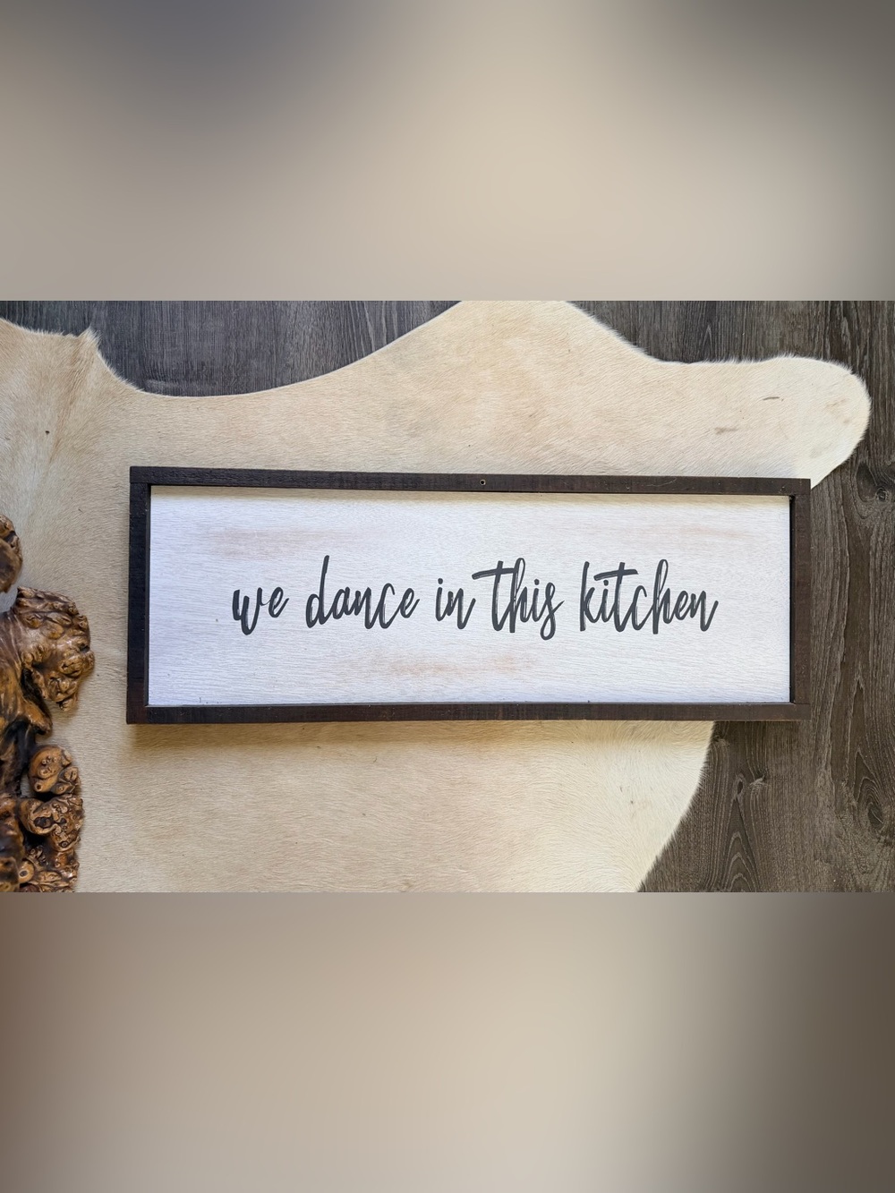 HOBBY LOBBY | We Dance In This Kitchen Rustic Wall Sign